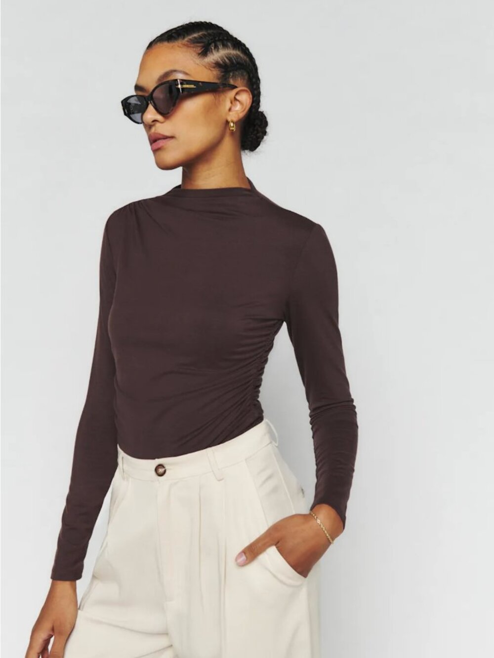 Reformation Zylah Knit Top - Like New - Size XS